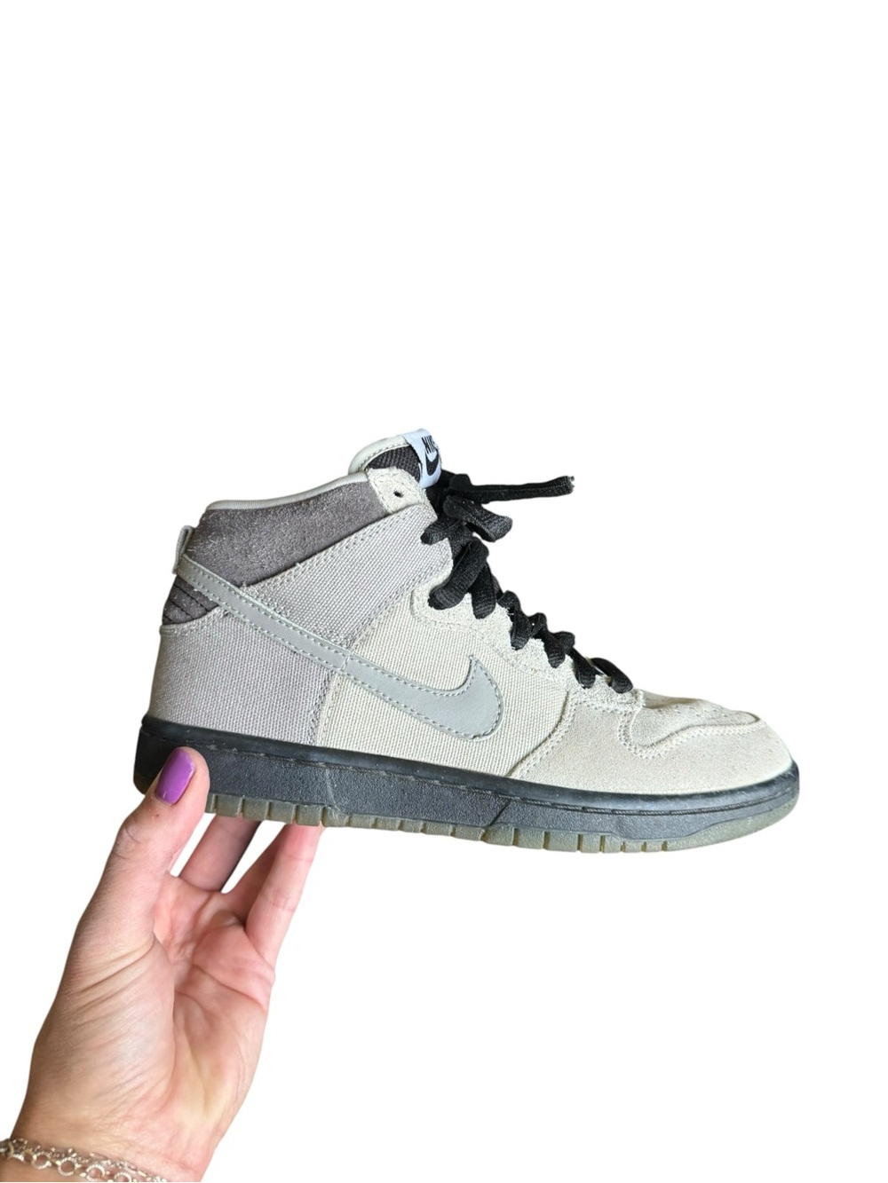 Nike SB Dunk High Magnet Grey 2010 305050-006 Mens 5 Women’s 6.5 Rare Vintage